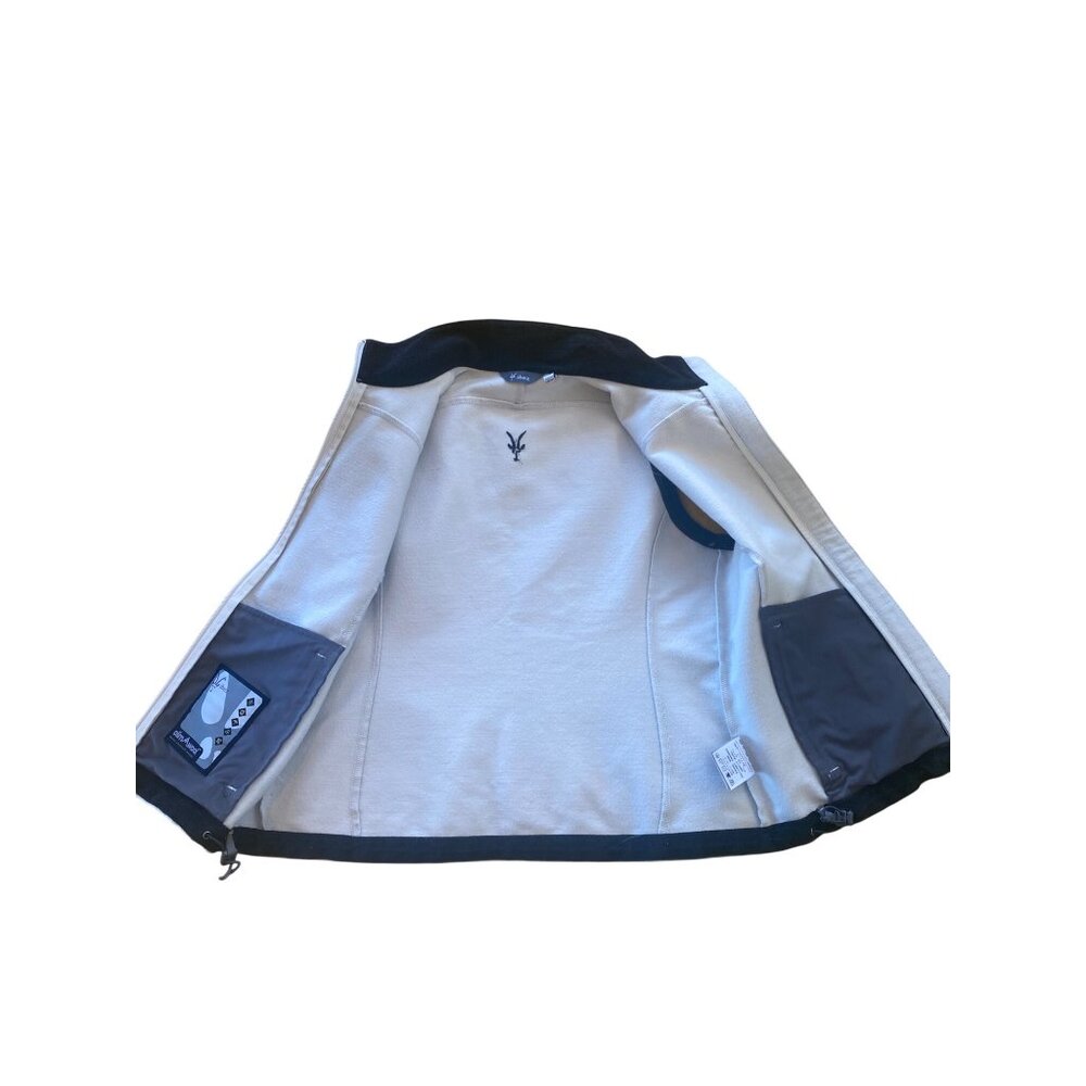 Ibex Softshell Vest Climawool Womens M Merino Wool Blend Ivory Stretch Outdoor - Picture 6 of 13